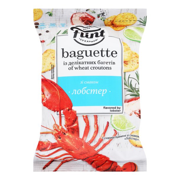 Krutonger Baguette med hummersmak FLINT, 90g