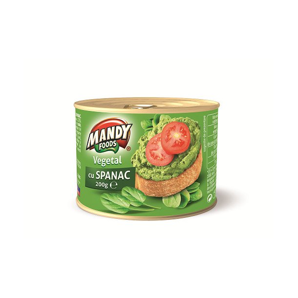 Grønnsaker med spinat Mandy Foods, 200g
