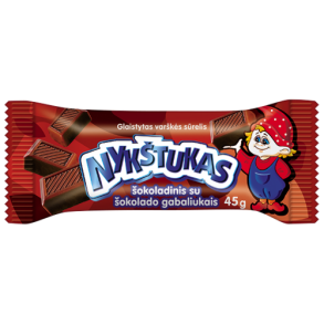 Glasert ostemasse med sjokoladebiter NYKSTUKAS, 45g