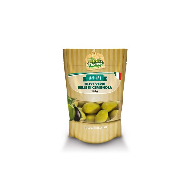 Grønne Store Cerignola Oliven, 140g