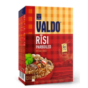 Parboiled Ris i puser Valdo, 500g (4x125g)