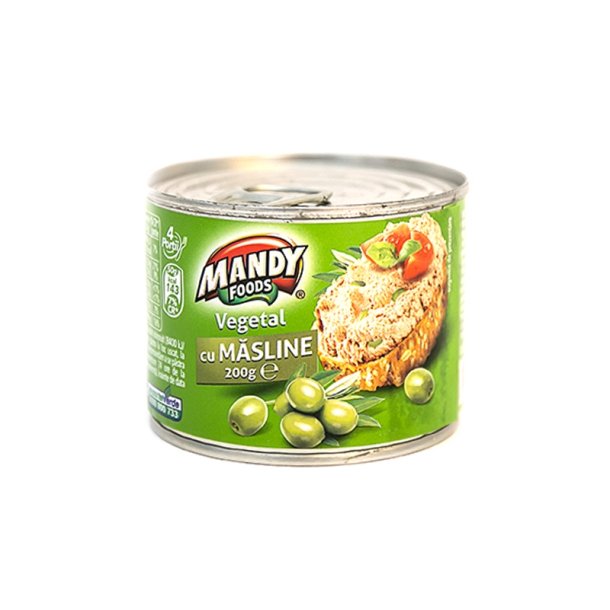 Grønnsaker med oliven Mandy Foods, 200g