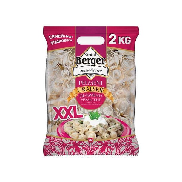 Pelmeni / Dumplings Ural XXL Berger, 2kg