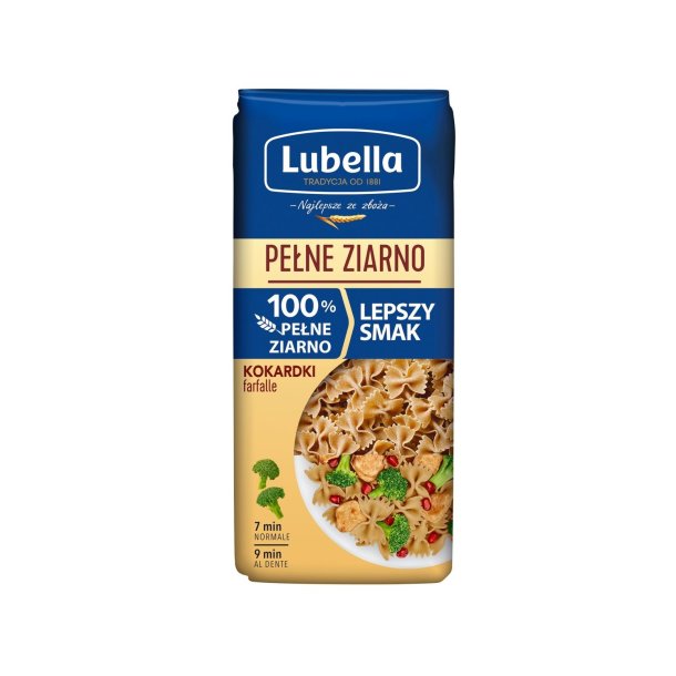 Pasta fulkorn sl�yfer Lubella 400g