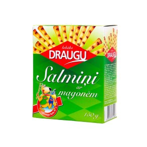 Kjeks Pinner med valmuefr Draugu, 150g