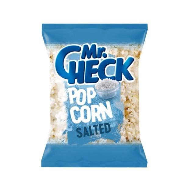 Popcorn med salt Mr.Check, 150g