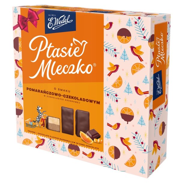 Konfekter "Ptasie Mleczko Appelsin-Sjokolade" Wedel, 380g