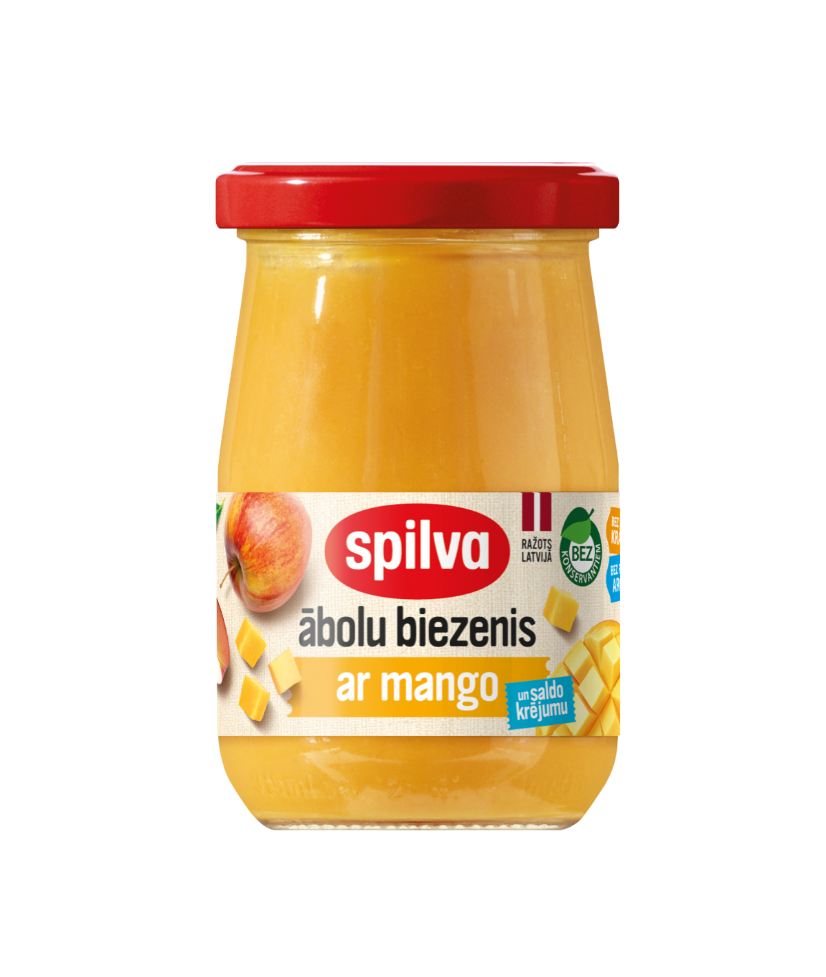 Eplemos med mango og kremfløte Spilva 300g - Syltetøy/Honning - MatMarket