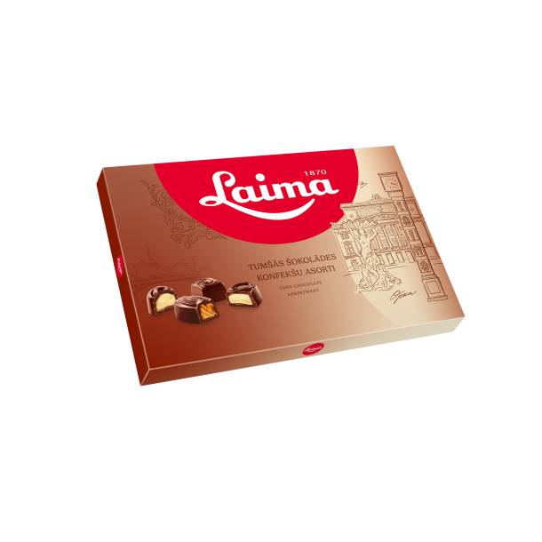 Mrk sjkolade konfekter LAIMA, 215g