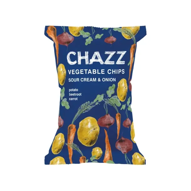 CHAZZ Vegetable Chips Sour Cream &amp; Onion, 75g