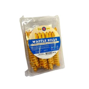 Vafler ruller med fyll - kokt kondenset melk og marshmellow Latsweets, 340g 