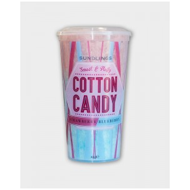 Cotton Candy Bringebær og Blåbær 40g